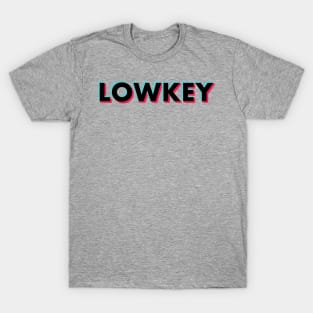 LowKey Glitch Black T-Shirt